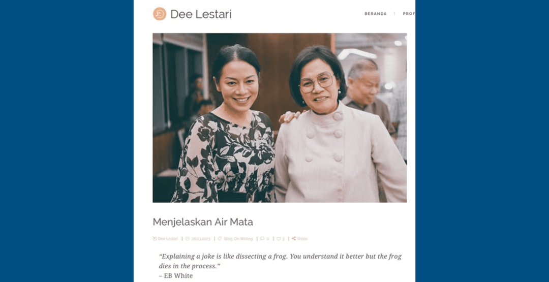 KEPADA DEE LESTARI